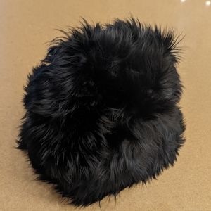Banana Republic alpaca fur hat black small/medium